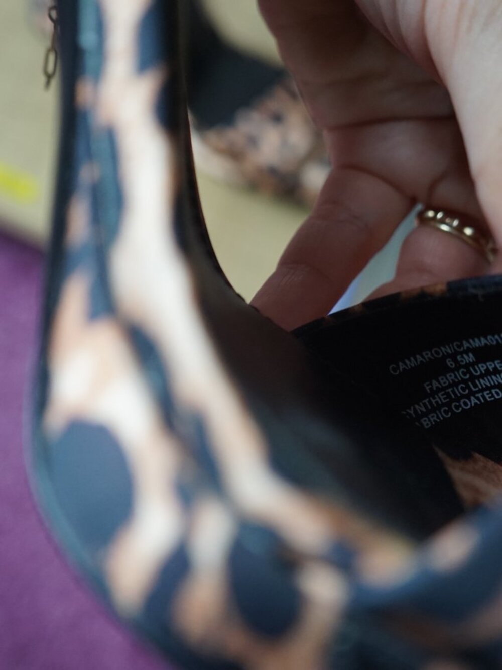 Steve Madden leopard print platform sandal heels 6.5 - Picture 5 of 5
